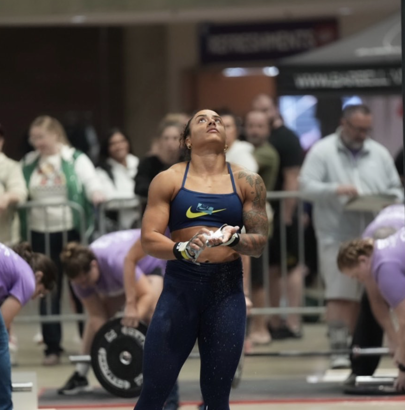 Amanda competing