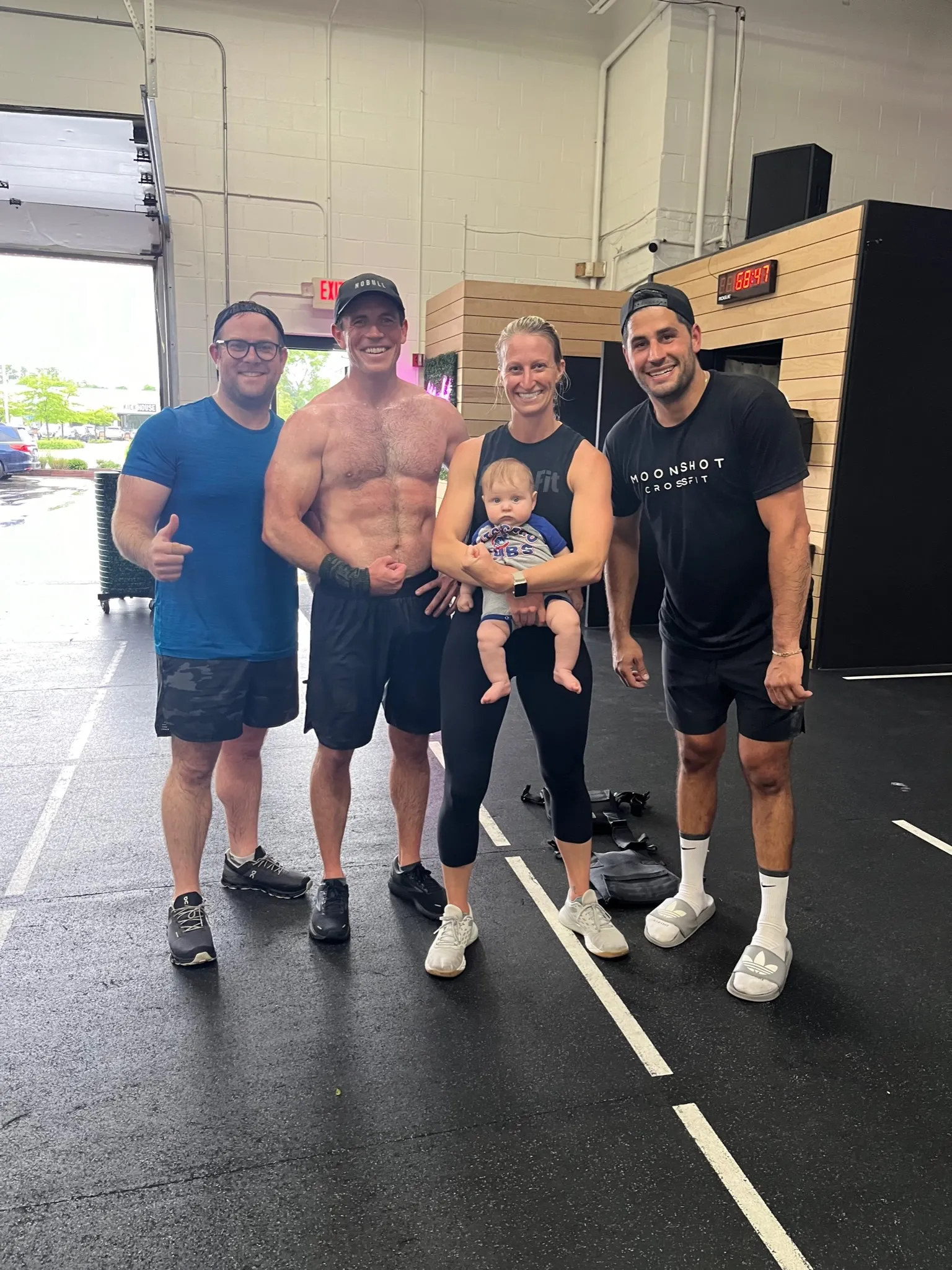 Moonshot CrossFit members after a workout