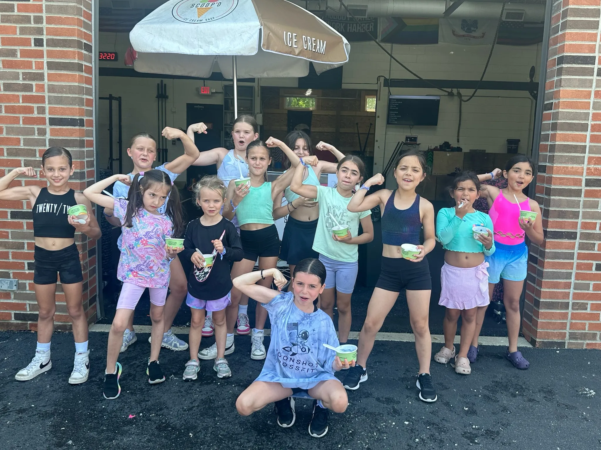 Kids in a CrossFit class